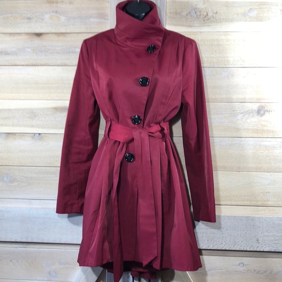 Steve Madden Jackets & Blazers - 🌻 3 for $12!!  Steve Madden Crimson Red Over Coat